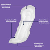Hospeco® Maxi Thin Sanitary Napkins for Vending Machine50, Case of 250 (MT-4) Case of 250