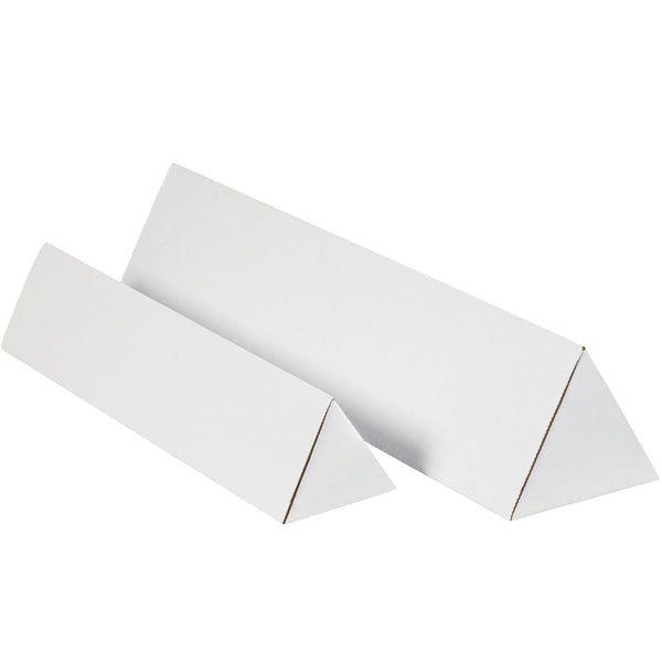 2 x 24 1/4" White Triangle Mailing Tubes (MTM224) Bundle Of 50