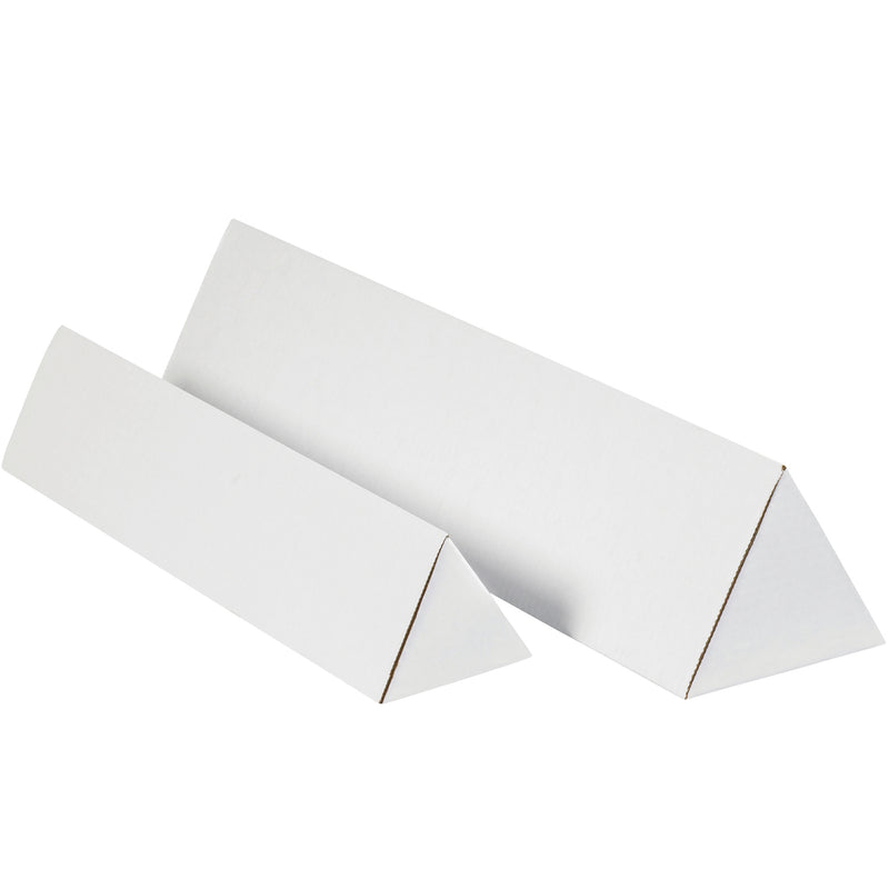 3 x 30 1/4" White Triangle Mailing Tubes (MTM330) Bundle Of 50
