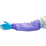 Safety Zone® ProGuard® Vinyl Sleeves w/ Elastic Ends, 18", 4 Mil, Blue, 24/Bag, 6 Bags/Case (SZNMVB-6HS-4SZ) Case of 72