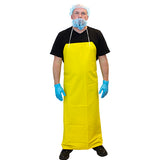 Safety Zone® Vinyl Reinforced Polyester Aprons, Yellow, 35"x50", 35 MM (SZNMY-35-50SZ) Each