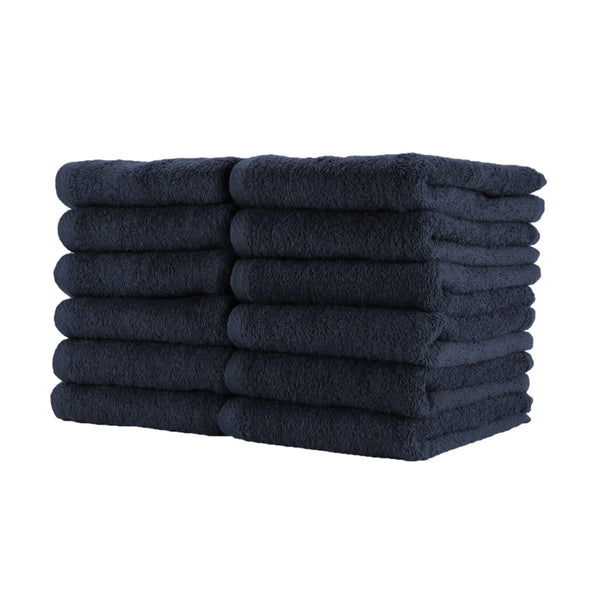 Arkwright Home Cotton Jr. Salon Towel 16x27 Navy (12/Pack) (P-BBJ-1627-25NVY) 12/PK