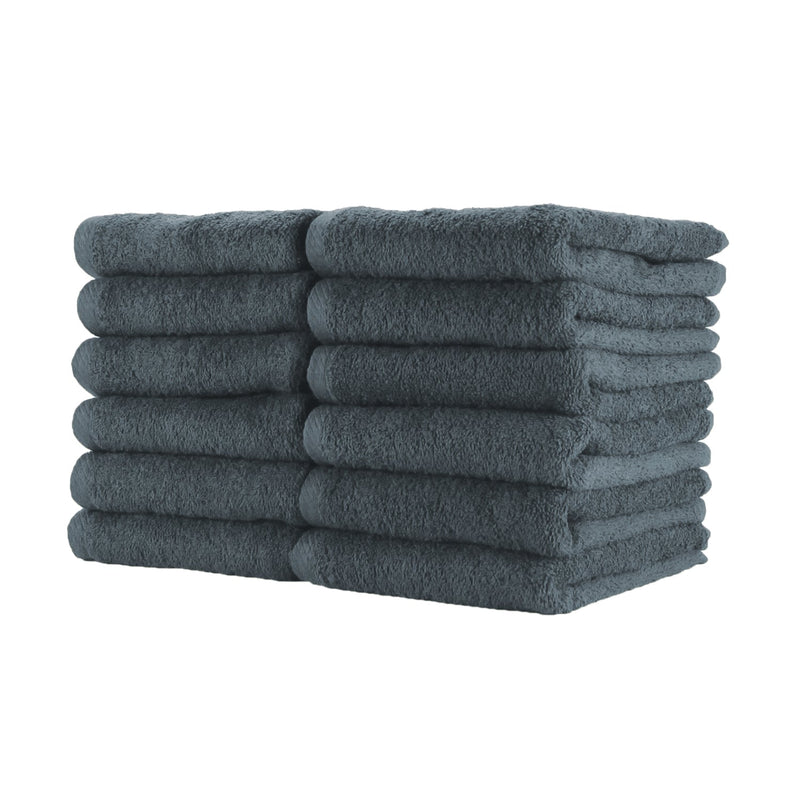 Arkwright Home Cotton Jr. Salon Towel 16x27 Charcoal (12/Pack) (P-BBJ162725CHA) 12/PK