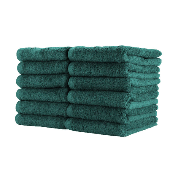 Arkwright Home Cotton Jr. Salon Towel 16x27 Hunter Green (12/Pack) (P-BBJ1627-25HU) 12/PK