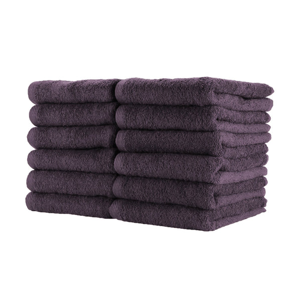 Arkwright Home Cotton Jr. Salon Towel 16x27 Eggplant (12/Pack) (P-BBJ162725EGP) 12/PK