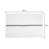 Hospeco® Power Gym Hand Towel 16x27 Gray Stripe, 120/Case (HOSPWR-1627-3GYCS-CS) Case of 120