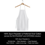 Hospeco® Mariposa Bib Apron 33x30 White, 12/Pack (HOSAPRN-W-SPUN) Pack of 12