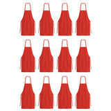 Hospeco® Mariposa Bib Apron 33x30 Red, Case of 48 (HOSAPRN-R-SPUN-CS) Case of 48