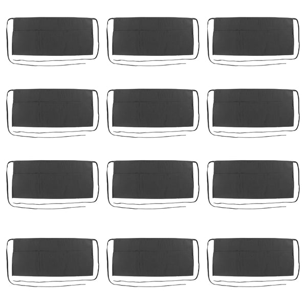 Arkwright Home Mariposa Waist Apron 26x12 Black (12/Pack) (P-WAISTAPRON-BLK) 12/PK