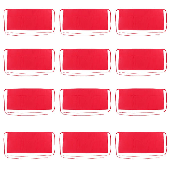 Arkwright Home Mariposa Waist Apron 26x12 Red (12/Pack) (P-WAISTAPRON-RED) 12/PK