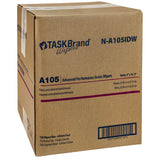 TASKBrand® A105 Spunlace Wipers, White, 9"x16.75", Medium Duty, Interfold, 150/Box, 6 bxs/Case (HOSN-A105IDW) Case of 900