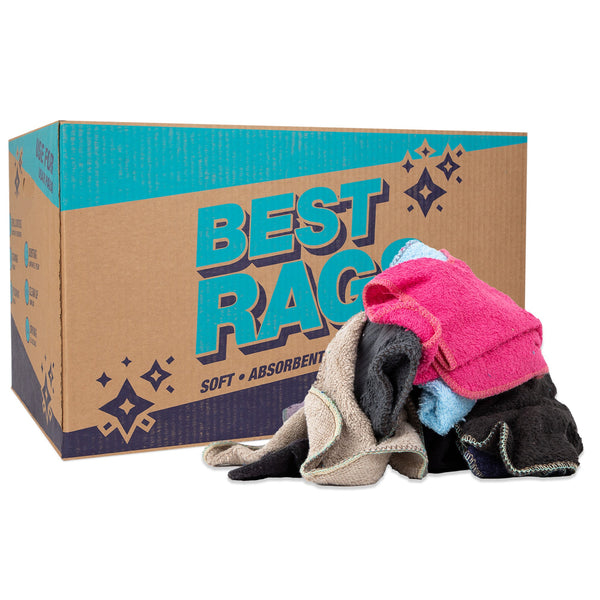 Arkwright Home C10 Washcloth Size Terry Wipers Colors 25lb Box (N-C10-25) 1/BX