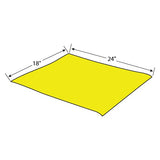 TASKBrand® DS-M Mineral Oil Treated Duster, Yellow, 24"x18", Medium Duty, Flat, 50/Pack, 10 Packs/Case (HOSN-DSMFPY) Case of 500