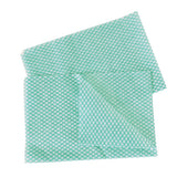 Hospeco® Saniworks® Choice Counter Towels, Poly/Rayon, Green/White, 13x20, 1/4 Fold, Case of 150 (HOSN-F110QCG2) Case of 150