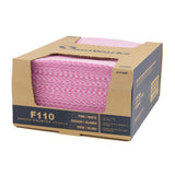 Hospeco® Saniworks® Choice Counter Towels, Poly/Rayon, Pink/White, 13x20, 1/4 Fold, Case of 200 (HOSN-F110QCP) Case of 200