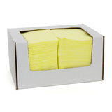 Hospeco® Saniworks® Open Weave Deluxe Towels, Poly/Rayon, Yellow, 13x21, 1/4 Fold, Case of 150 (HOSN-F220QCY) Case of 150