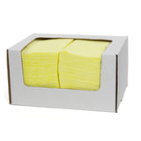 Hospeco® Saniworks® Open Weave Deluxe Towels, Poly/Rayon, Yellow, 13x21, 1/4 Fold, Case of 150 (HOSN-F220QCY) Case of 150