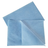 Hospeco® Saniworks® Deluxe Towels, Poly/Rayon, Blue, 13x21, 1/4 Fold, Case of 150 (HOSN-F310QCBA) Case of 150