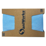 Hospeco® SaniWorks® EPS Towels, 13"x17", 1/4 Fold, 150/Case, Blue (HOSN-F420QCB3) Case of 150