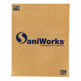 Hospeco® SaniWorks® EPS Towels, 10"x17", 1/4 Fold, 150/Case, Blue (HOSN-F420QCB5) Case of 150
