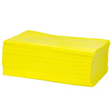 Non-Branded DS-M Mineral Oil Treated Duster, Yellow, 24"x24", Medium Duty, 1/8 Fold, 50/Pack, 4 Packs/Case (HOSN-GDSMQPY3) Case of 200