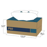 TASKBrand® P60 Premium Series Wipers, Hydrospun, White, 11"x16.75", Medium Duty, Interfold, 180/Case (HOSN-P060ITW) Case of 180