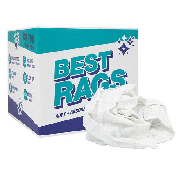 Arkwright Home W500 ECO-Terry Wipers White 10lb Box (N-W500-10) 1/BX