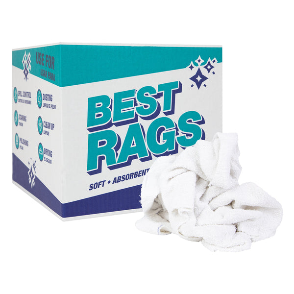 Arkwright Home W50CB Wall Washing Terry Wipers White 10lb Box (N-W50CB-10) 1/BX