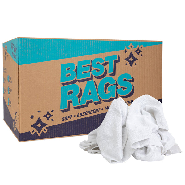 Arkwright Home W54 Hand Towel Size Terry Wipers White 25lb Box (N-W54-25) 1/BX