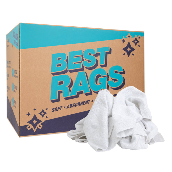 Arkwright Home W54 Hand Towel Size Terry Wipers White 50lb Box (N-W54-50) 1/BX