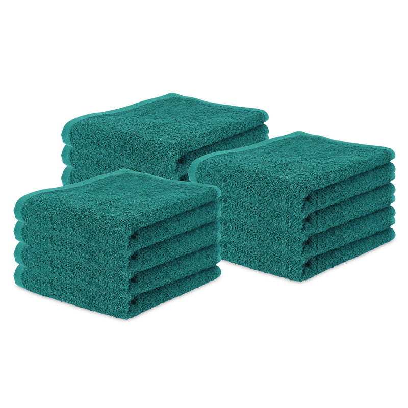 Arkwright Home Terry Polishing Hand Towel 16x27 Hunter Green (12/Pack) (P-N030-HG1627-4) 12/PK