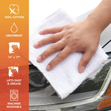 Hospeco® Terry Towel White Cotton Cleaning Cloths 14x17, Pack of 60 (PNP-N030-TT60) Pack of 60
