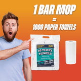 Hospeco® Terry Towel White Cotton Cleaning Cloths 14x17, Pack of 60 (PNP-N030-TT60) Pack of 60