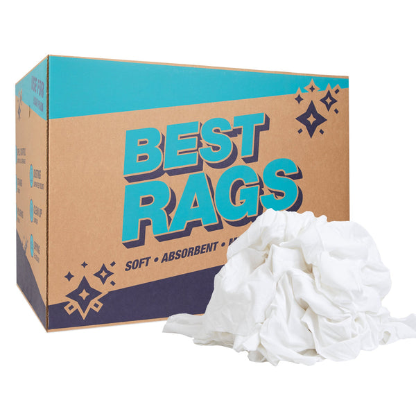 Arkwright Home W48NWB T-Shirt Rags Pre-Washed 50lb Box (N-W48NWB-50) 1/BX