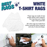 Hospeco® W43 T-Shirt Cleaning Rags White New, 10lb Box (HOSN-W43PK-10) 10lb Box