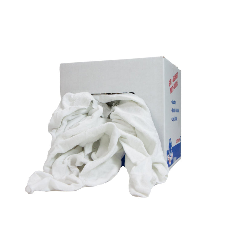 Arkwright Home N-W51 French Terry Cleaning Rag White 5lb Box (N-W51W-5) 1/BX