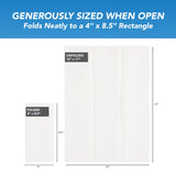 Arkwright Home® 1/6 Fold Airlaid NaPackin, White, Case of 500 (NAP-12X17-WH-CS) Case of 500