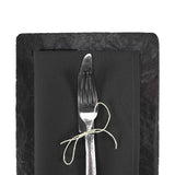 Hospeco® Mariposa Poly Spun NaPackin 20x20 Black, 25/Pack (HOSPNP-NAP-B-25) Pack of 25