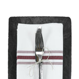 Arkwright Home® Mariposa Bistro NaPackin 18x22 Burgundy Stripe, 12/Pack (BISTRO-BUR) Pack of 12