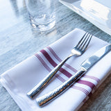 Arkwright Home® Mariposa Bistro NaPackin 18x22 Burgundy Stripe, 120/Case (BISTRO-BUR-CS) Case of 120
