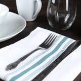 Arkwright Home® Mariposa Bistro NaPackin 18x22 Hunter Green Stripe, 12/Pack (BISTRO-HG) Pack of 12