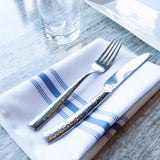 Arkwright Home® Mariposa Bistro NaPackin 18x22 Blue Stripe, 120/Case (BISTRO-B-CS) Case of 120