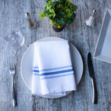 Arkwright Home® Mariposa Bistro NaPackin 18x22 Blue Stripe, 12/Pack (BISTRO-B) Pack of 12