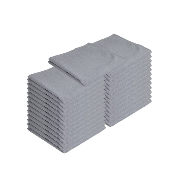 Arkwright Home Mariposa Poly Spun Napkin 20x20 Dark Gray (25/Pack) (PNP-NAP-CHGY-25) 25/PK