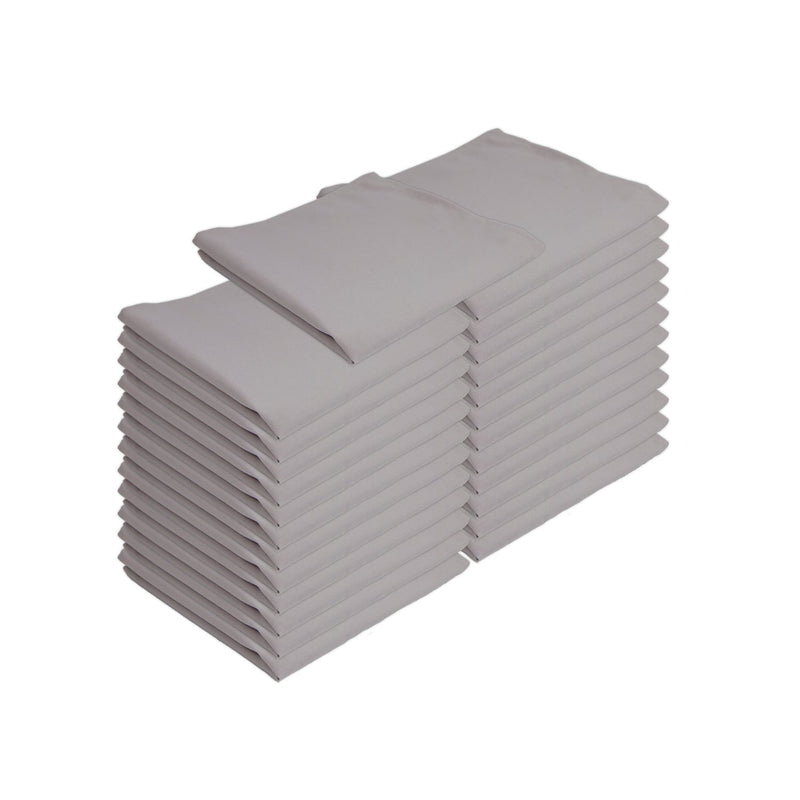 Arkwright Home Mariposa Poly Spun Napkin 20x20 Light Gray (25/Pack) (PNP-NAP-GREY-25) 25/PK