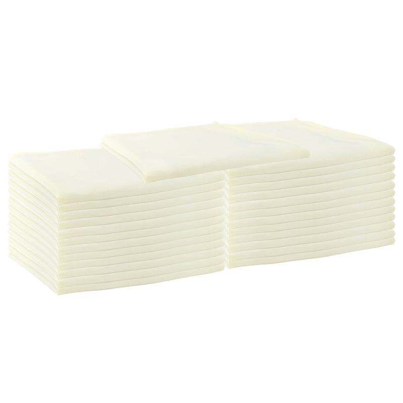 Arkwright Home Mariposa Poly Spun Napkin 20x20 Ivory (25/Pack) (PNP-NAP-IVORY-25) 25/PK