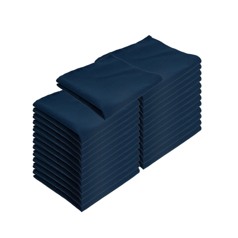 Arkwright Home Mariposa Poly Spun Napkin 20x20 Navy Blue (25/Pack) (PNP-NAP-NBLUE-25) 25/PK