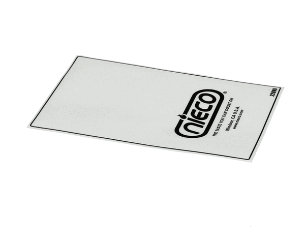 NIECO 22895 LABEL, 1 BLET, CONTROL BOX, (NC22895) Each