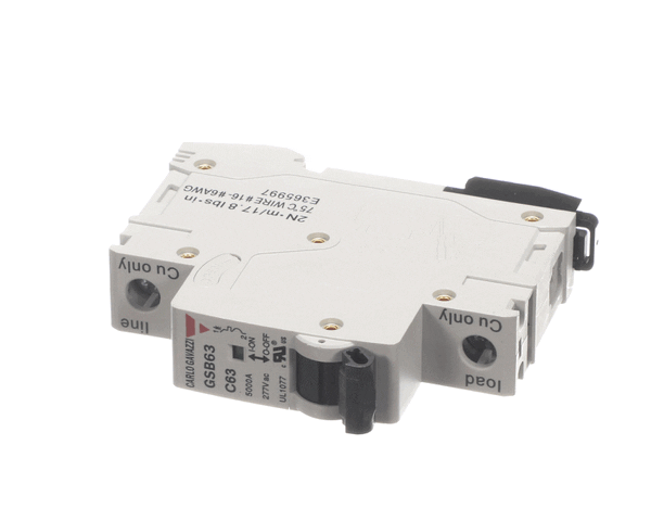 NIECO 23238 CIRCUIT BREAKER, 63A, 1P, DIN RAIL (NC23238) Each