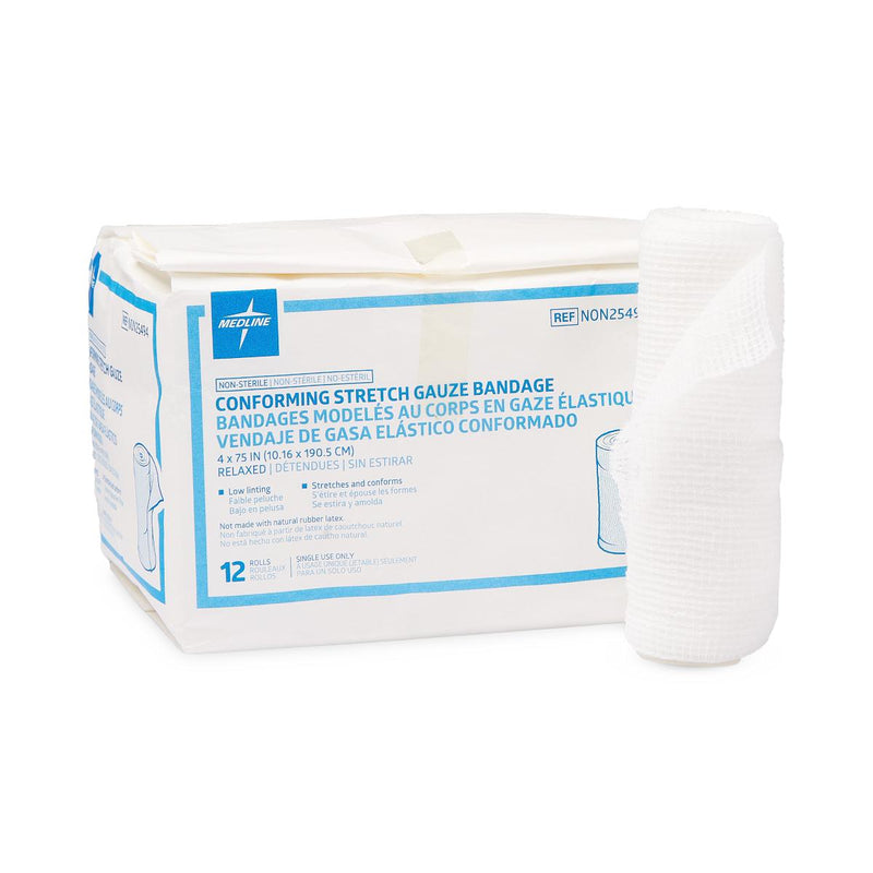 Conforming Gauze Bandage, Nonsterile, 4" x 75", 1/EA  (NON25494HH) Each